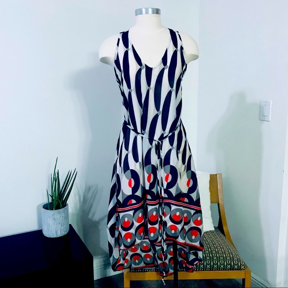 PRETTY HIGH LOW DRESS ft.MODERN PRINT BY PINKY - Picture 1 of 13